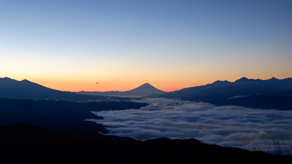 諏訪の雲海