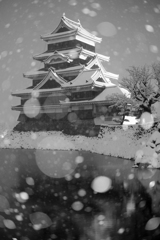 深夜の城