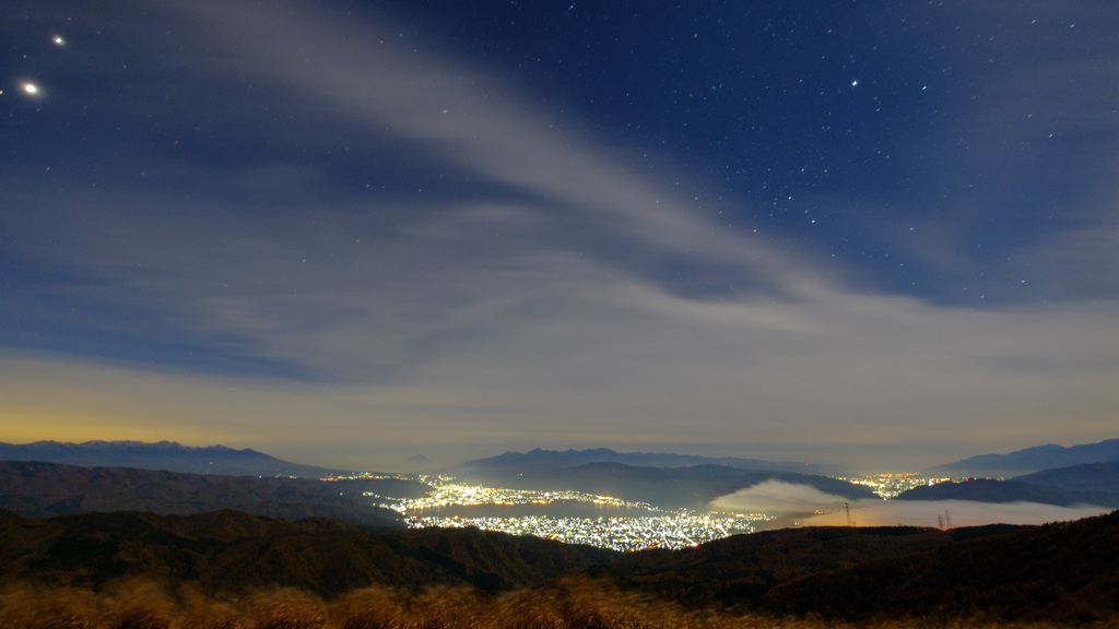 高ボッチ山頂にて