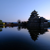 朝の城