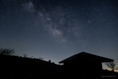 小屋と星空