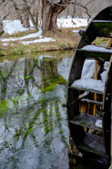 冬の想い出：水面に写る