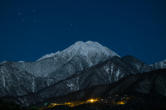 夜の常念岳