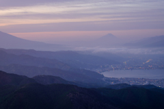 富士山を望む