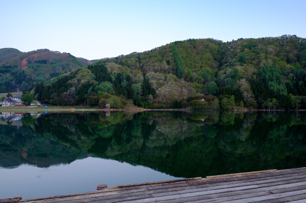 中網湖畔にて