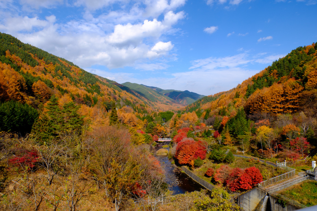 横川ダムから