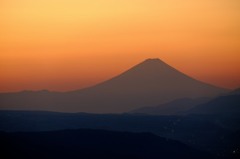 朝の富士