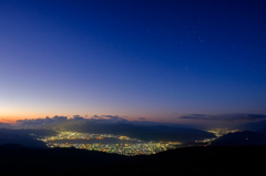 諏訪・伊那谷夜景