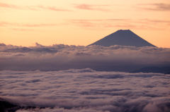 雲海と富士山