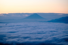 雲海と富士山