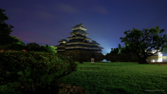 松本城公園、午前4時