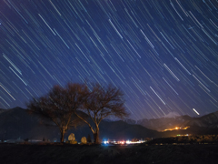 常念道祖神と星GRD3
