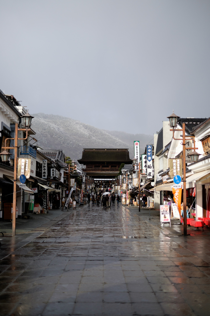 山は雪