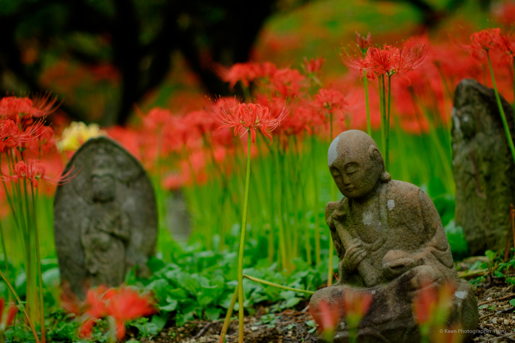 嶺岳寺にて