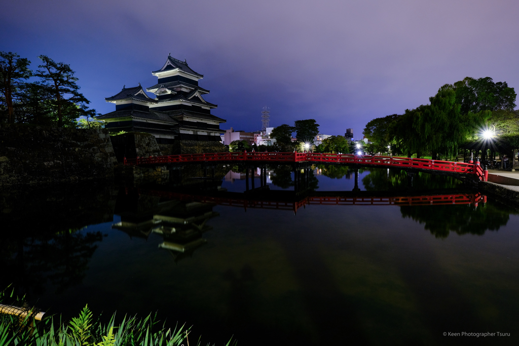 国宝松本城と埋橋