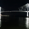 海を疾走しての新湊大橋