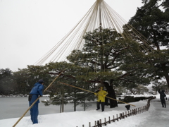 雪落とし