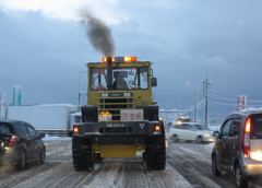 除雪車の出動