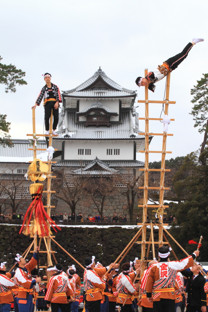 加賀とびはしご登り