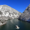 雪の庄川峡