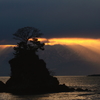 立山連峰の光芒・終曲