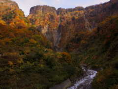 ハンノキ滝と称名川