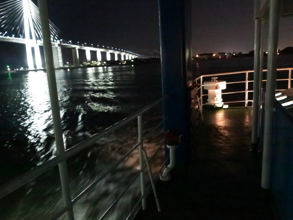 展望デッキからの新湊大橋