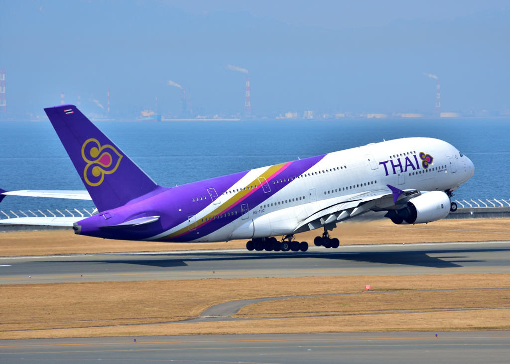 タイ国際航空　A380 　セントレア