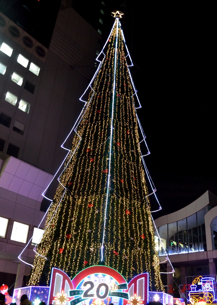 新梅田シティ巨大クリスマスツリー