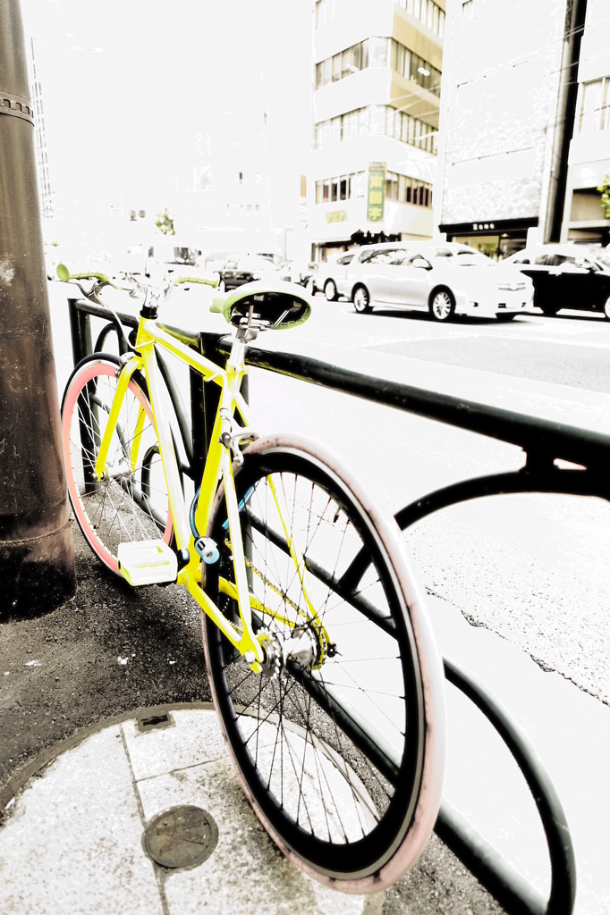 淡路町交差点の自転車