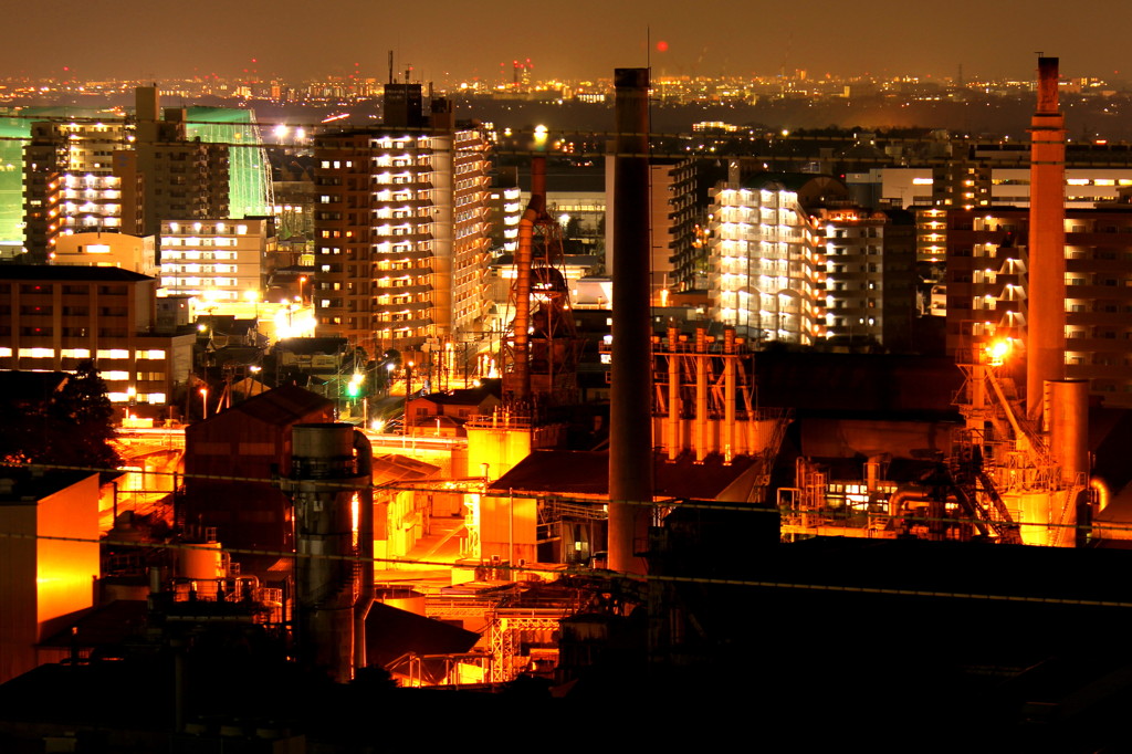 工場夜景