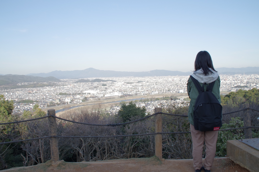 京都を見下ろす