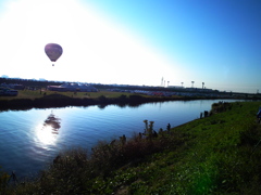 熱気球のある風景