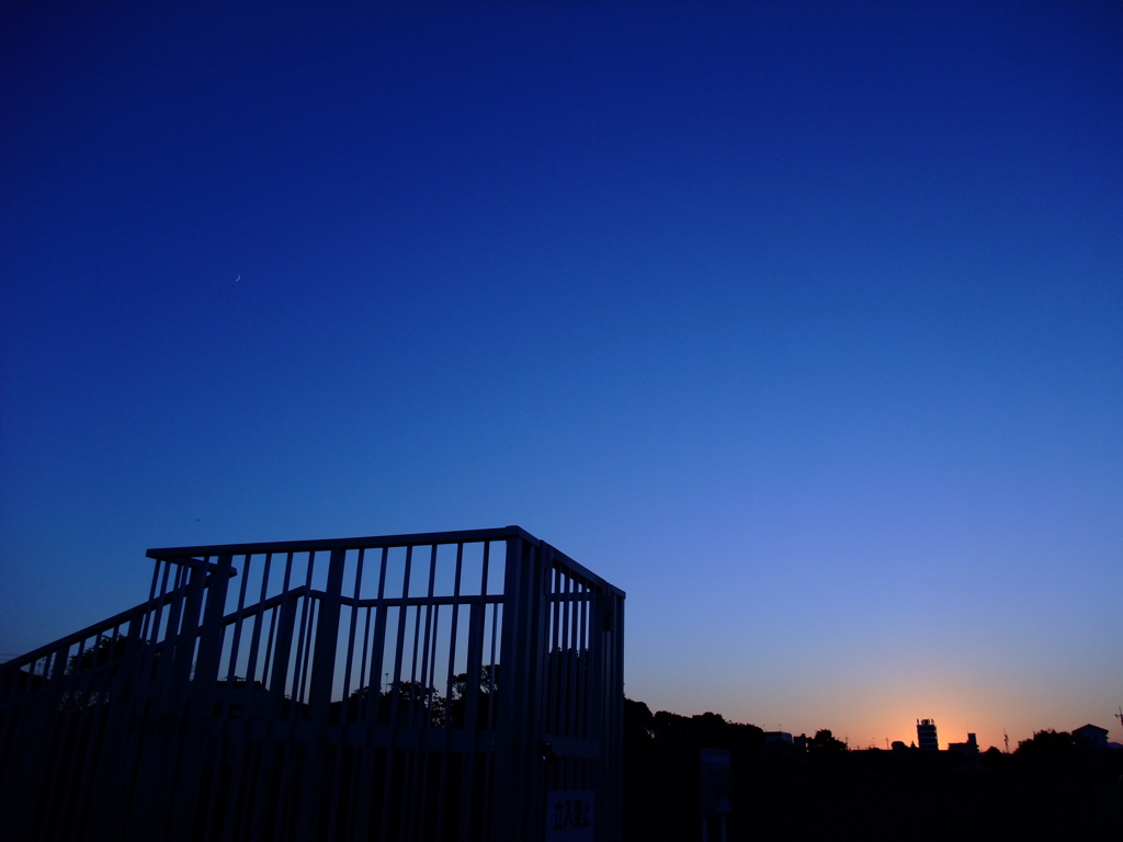 Blue evening glow 
