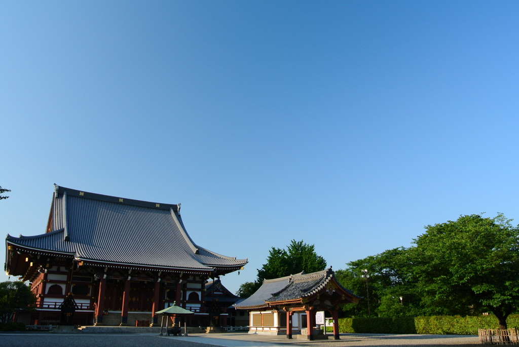 快晴×お寺