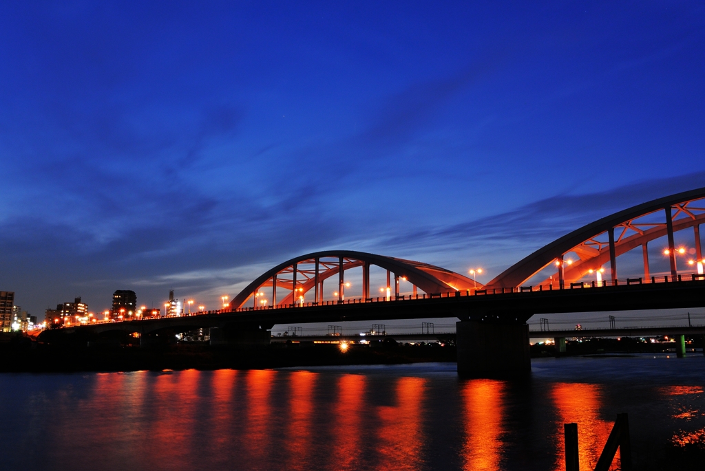 Magic hour of Tamagawa