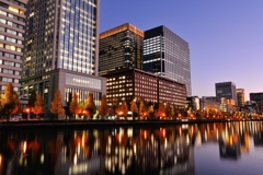 Autumn twilight on Marunouchi