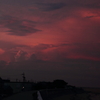 真紅の夕雲