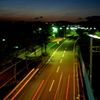 夕暮れの足跡