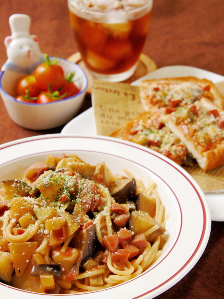“おうちカフェ”でパスタランチ