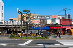 市場前 桜