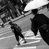 日傘男子