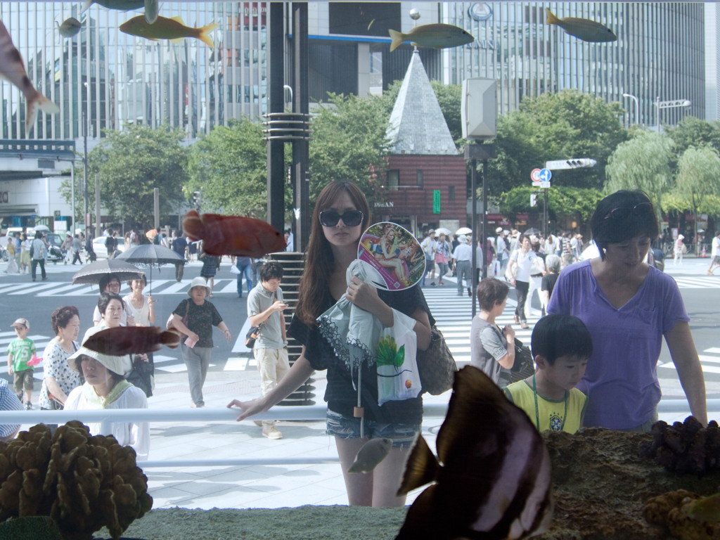 Aquarium girl.