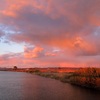 燃える夕空