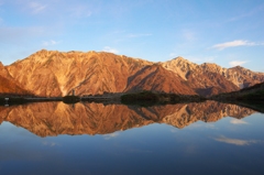朝焼け白馬三山