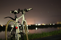 夜のサイクリング