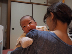 初の縦抱っこ！！