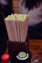 銀座セリ蕎麦箸立て