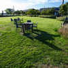 盛岡中央公園夕方に日差し