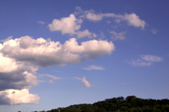 お盆の夏空